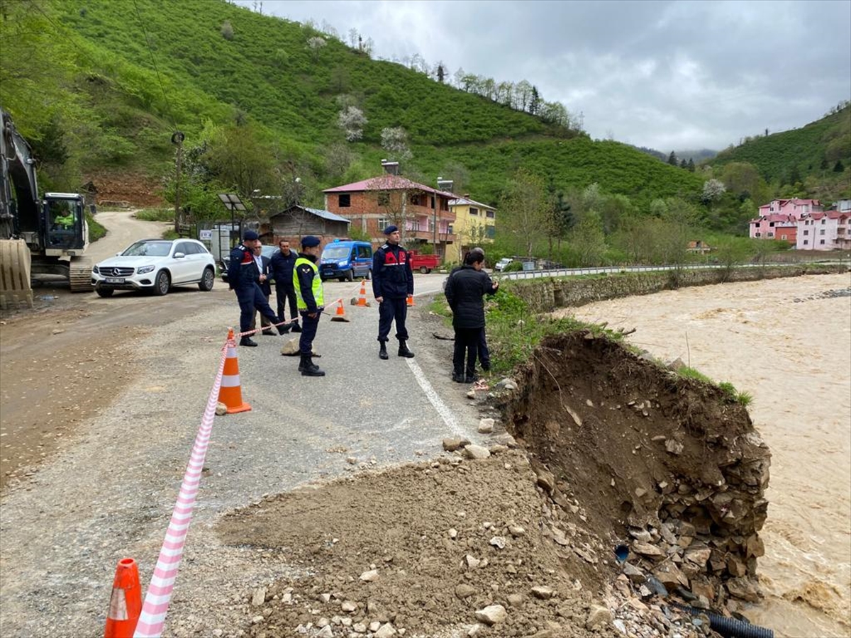 Giresun'un Yağlıdere ilçesinde yağış kaynaklı hasarların tespiti tamamlandı