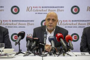 ANKARA (AA) – Hak-İş Genel Başkanı Mahmut Arslan, Asgari Ücret