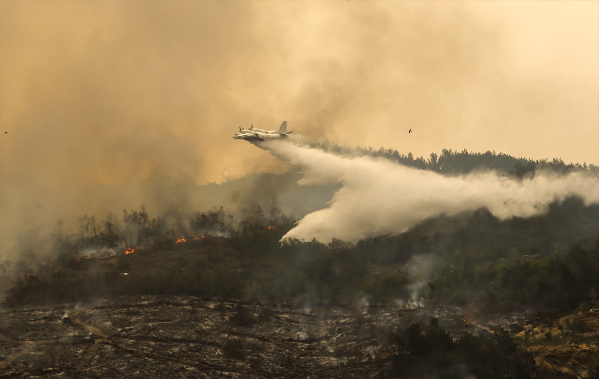 GÜNCELLEME 2 – Hatay'da ormanlık alanda çıkan yangına müdahale ediliyor