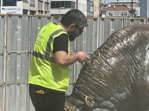 İSTANBUL (AA) – Kadıköy'ün simgelerinden olan ve bazı kısımlarında yıpranmalar