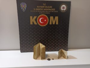 KAYSERİ (AA) – Kayseri'de düzenlenen operasyonda tarihi olduğu değerlendirilen el