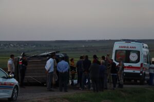 KİLİS (AA) – Kilis'in Elbeyli ilçesinde sulama kanalına düşen hafif