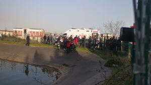 KOCAELİ (AA) – Kocaeli'nin Gebze ilçesinde arkadaşlarıyla sulama göletine giren