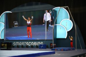 ANKARA (AA) – Artistik Cimnastik Dünya Kupası'nın Azerbaycan ayağında yarışan