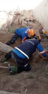 NİĞDE (AA) – Niğde'nin Bor ilçesinde metruk evin çatısının çökmesi