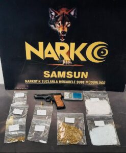 SAMSUN (AA) – Samsun'da, polis ekiplerinin düzenlediği operasyonda, otelde uyuşturucuyla