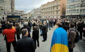 SARAYBOSNA (AA) – Bosna Hersek’in başkenti Saraybosna’da, Ukrayna'ya savaş açan