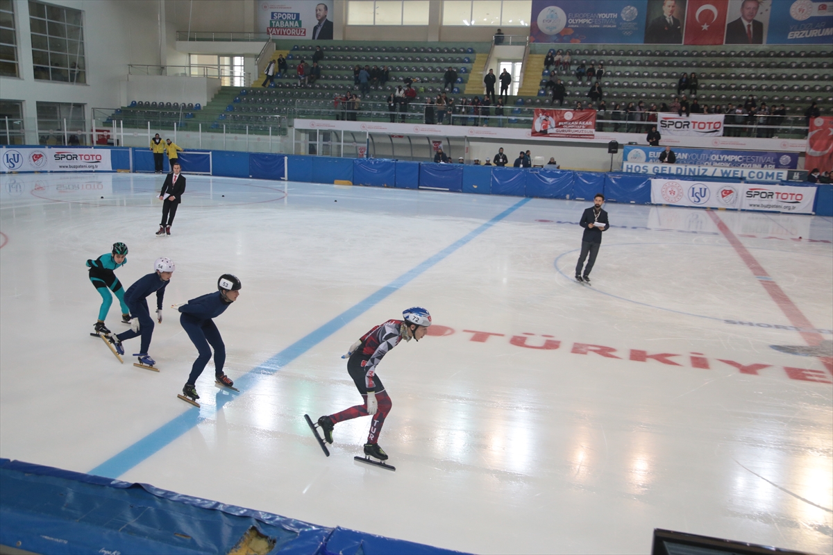 Short Track Türkiye Şampiyonası, Erzurum'da başladı