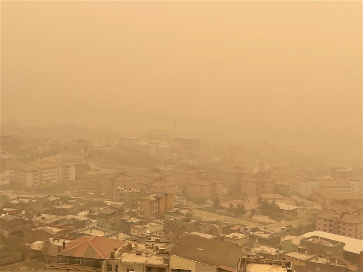 Şırnak ve Siirt'te toz taşınımı etkisini sürdürüyor