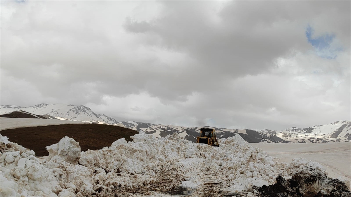 Şırnak'ta kar kalınlığının 5 metreyi aştığı Faraşin Yaylası'nın yolu ulaşıma açıldı
