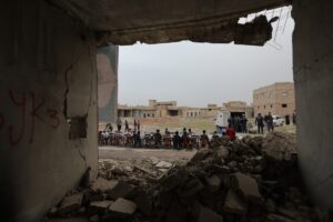 BAB (AA) – Suriyeliler, ülkenin kuzeyindeki Bab ilçesine bağlı Tedif