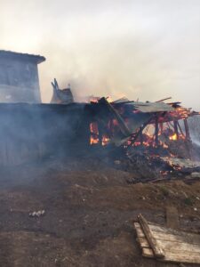 TOKAT (AA) – Tokat'ın Reşadiye ilçesinde ahırda çıkan yangında 3