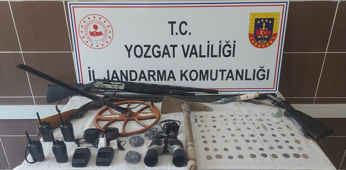 Yozgat'ta 71 sikke, 6 obje, ok ucu ve yüzük ele geçirildi