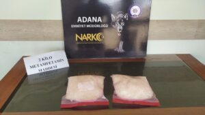 ADANA (AA) – Adana'da 2 kilogram sentetik uyuşturucu ele geçirilen