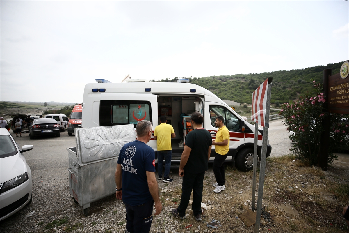 Adana'da su seviyesi yükselince kanyonda mahsur kalan 8 kişi kurtarıldı