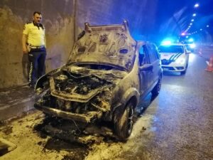 BOLU (AA) – Anadolu Otoyolu'nun Bolu Dağı Tüneli'nde seyir halindeyken