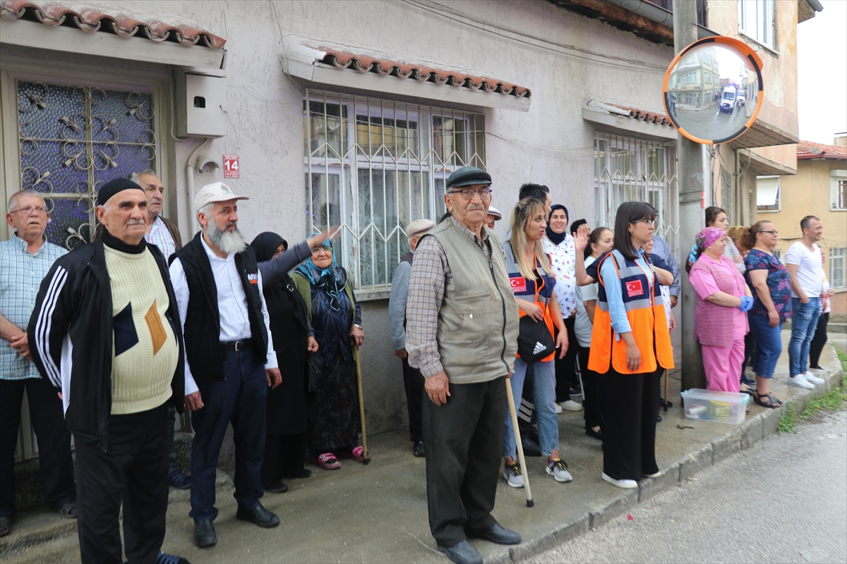 Burdur'da huzurevinde yangın tahliye tatbikatı yapıldı