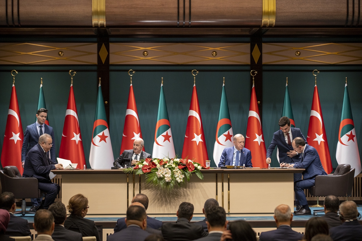 Cezayir Cumhurbaşkanı Tebbun, Cumhurbaşkanı Erdoğan ile ortak basın toplantısında konuştu (2):