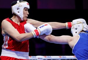 - 81 kilo yarı final maçında Litvanyalı Gabriele Stonkute'yi yenilen