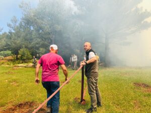 HATAY (AA) – Hatay'ın Belen ilçesi Amanos Dağları eteklerinde çıkan
