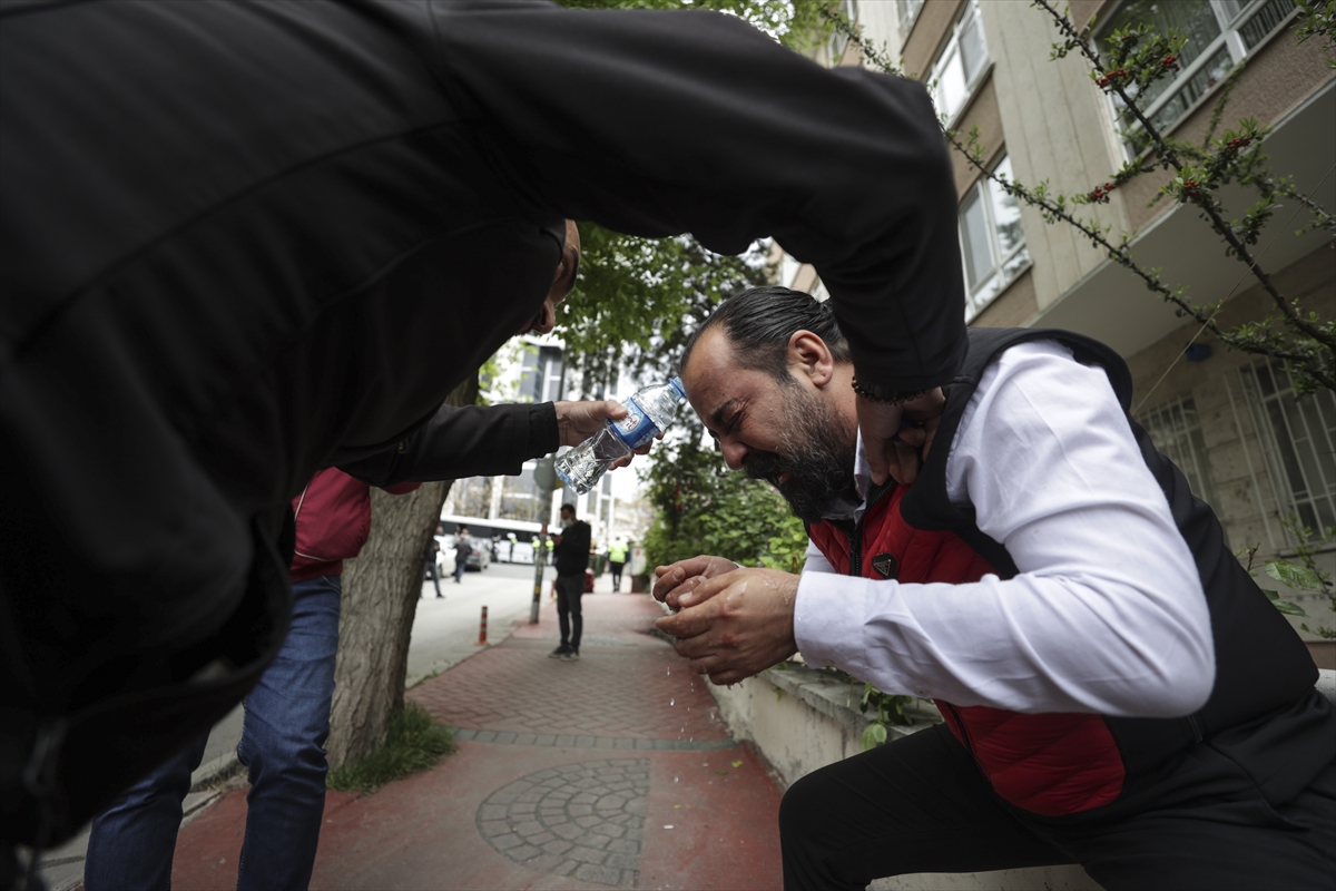 HDP Genel Merkezi önünde polise mukavemette bulunan 6 kişi gözaltına alındı