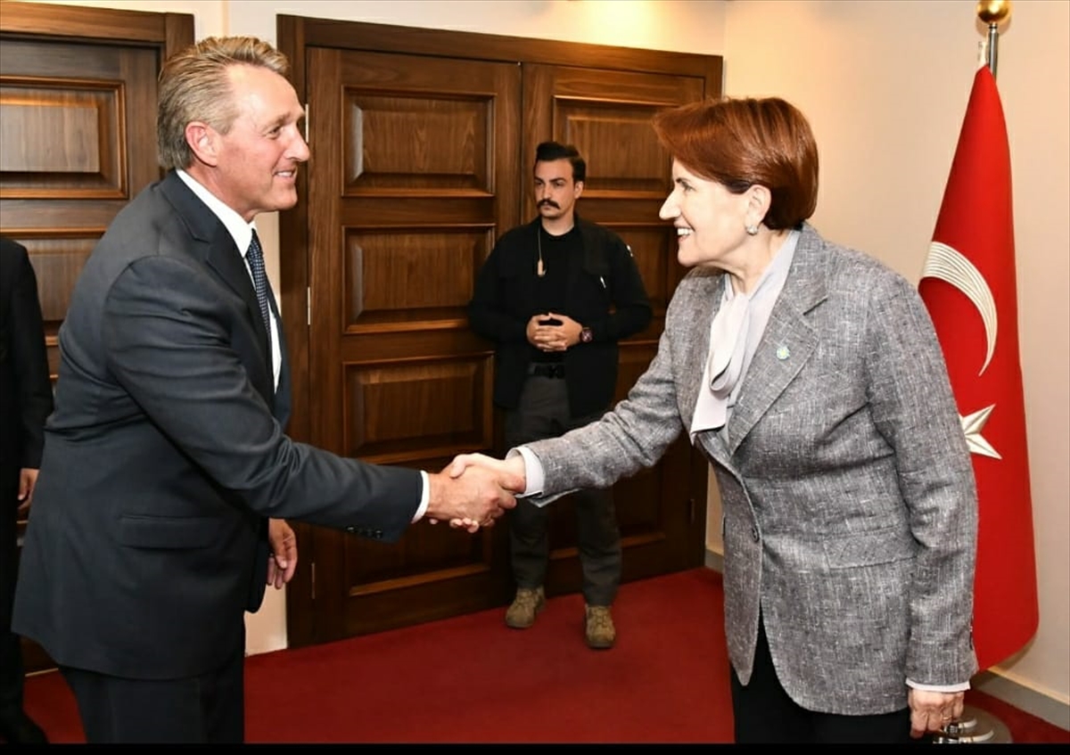 İYİ Parti Genel Başkanı Akşener ABD Büyükelçisi Flake'i kabul etti