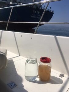 KOCAELİ (AA) – İzmit Körfezi'ni kirlettiği tespit edilen gemiye, 2