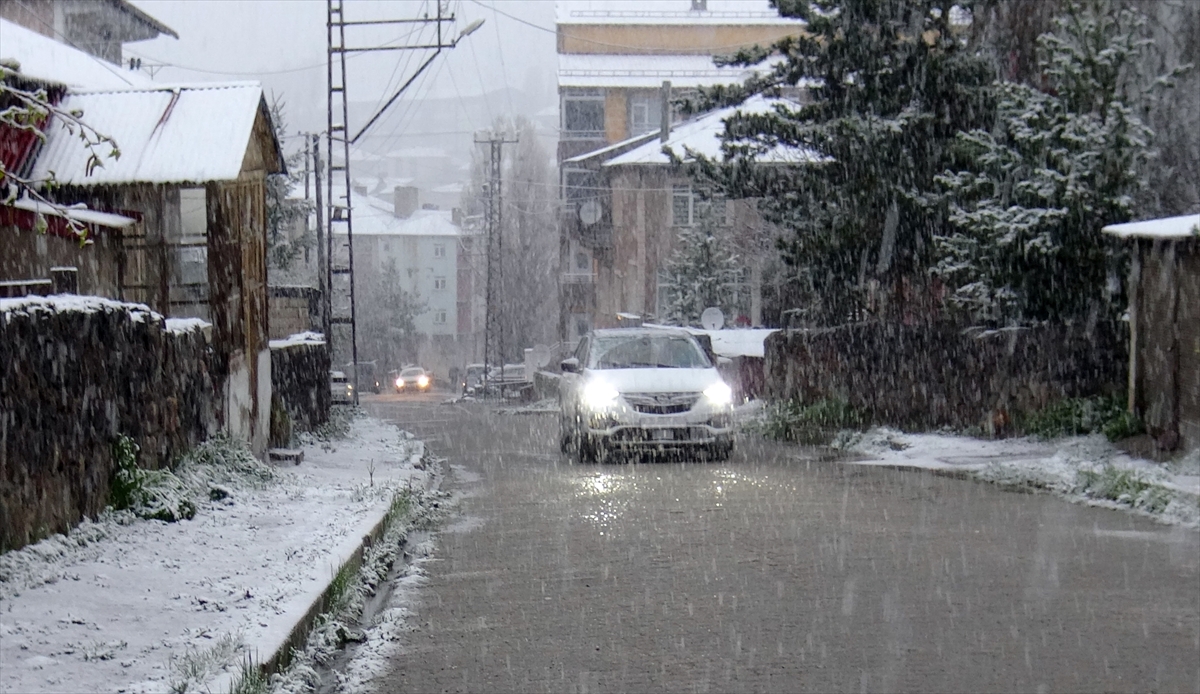 Kars'ta etkili olan kar kışı aratmadı