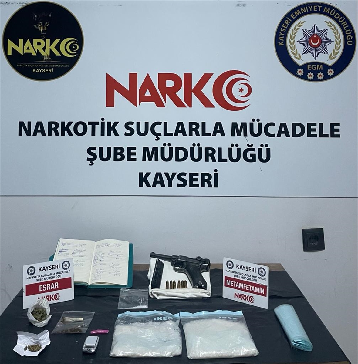 Kayseri'de uyuşturucu operasyonunda 2 kardeş yakalandı