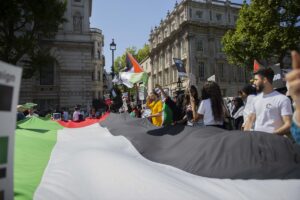 LONDRA (AA) – Filistinlilerin Nekbe (Büyük Felaket) olarak adlandırdıkları İsrail'in