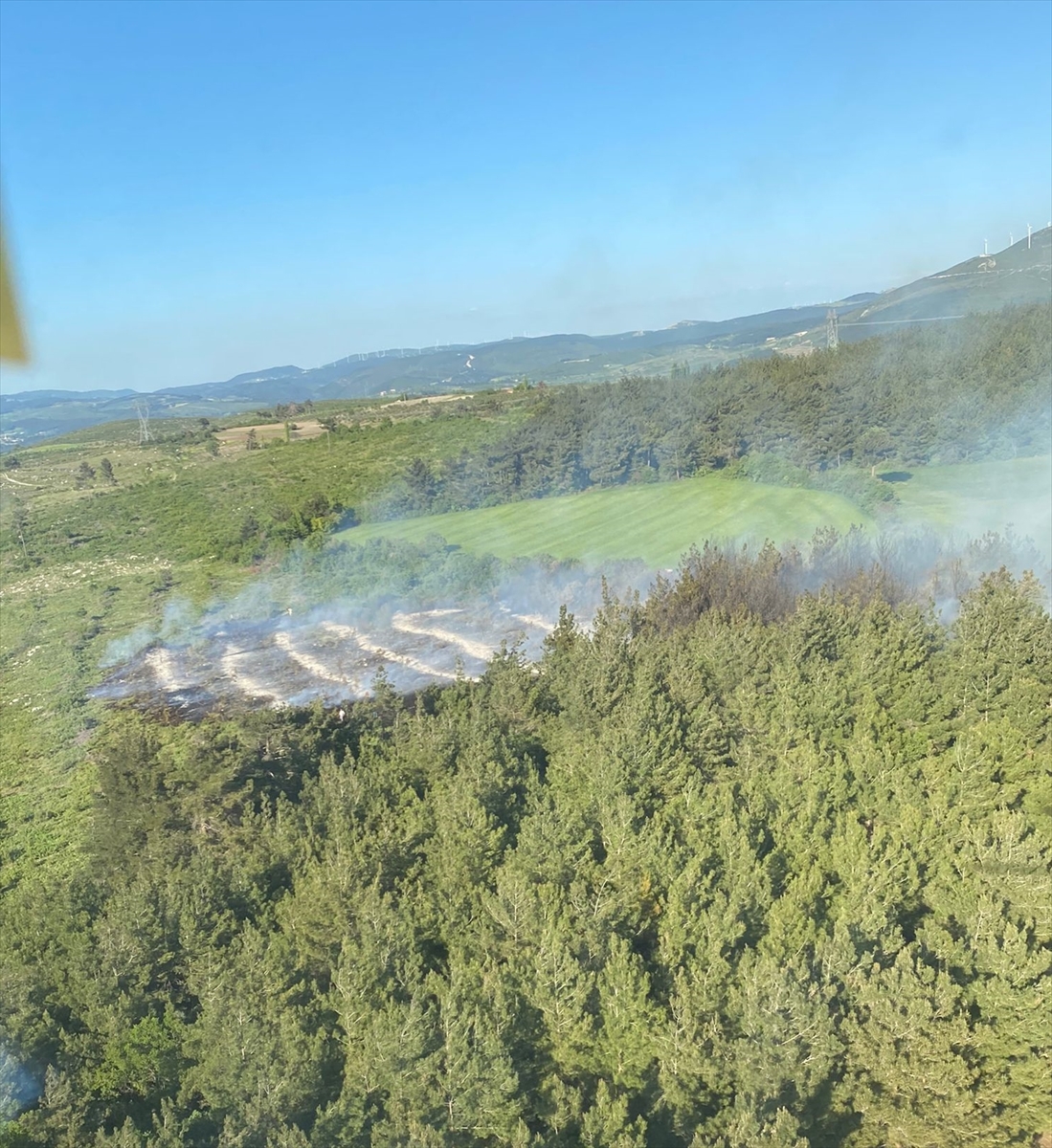 Manisa'da çıkan orman yangını kontrol altına alındı