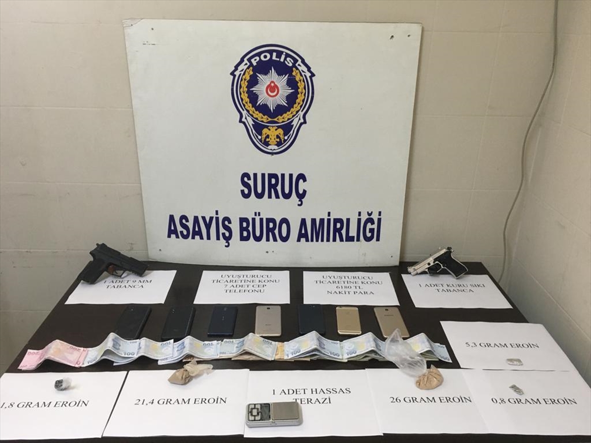 Şanlıurfa'da uyuşturucu operasyonunda 6 şüpheli gözaltına alındı