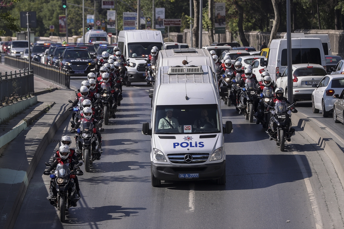 Şehit polis memuru için İstanbul Emniyet Müdürlüğünde tören düzenlendi