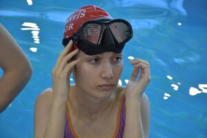 TRABZON (AA) – Serbest dalış rekortmeni milli sporcu Birgül Erken,