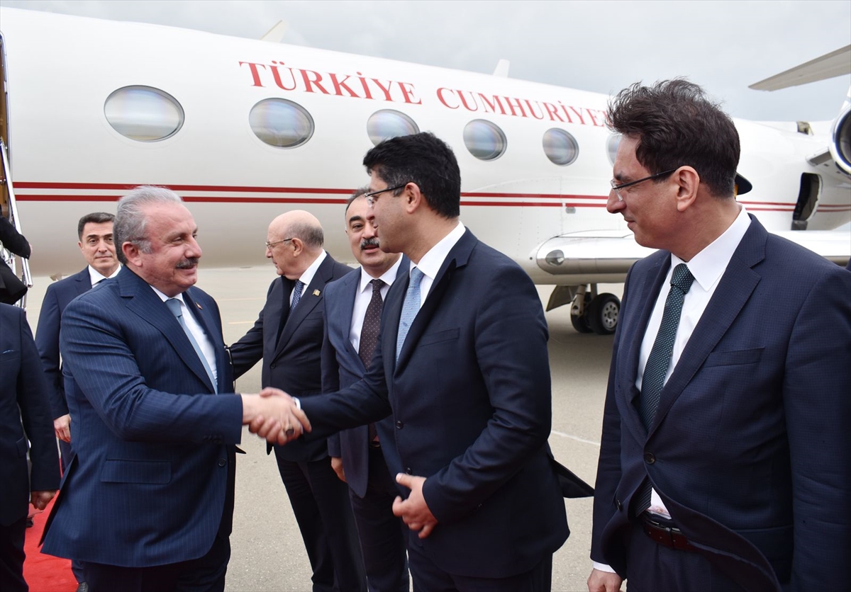 TBMM Başkanı Mustafa Şentop, Azerbaycan'a geldi