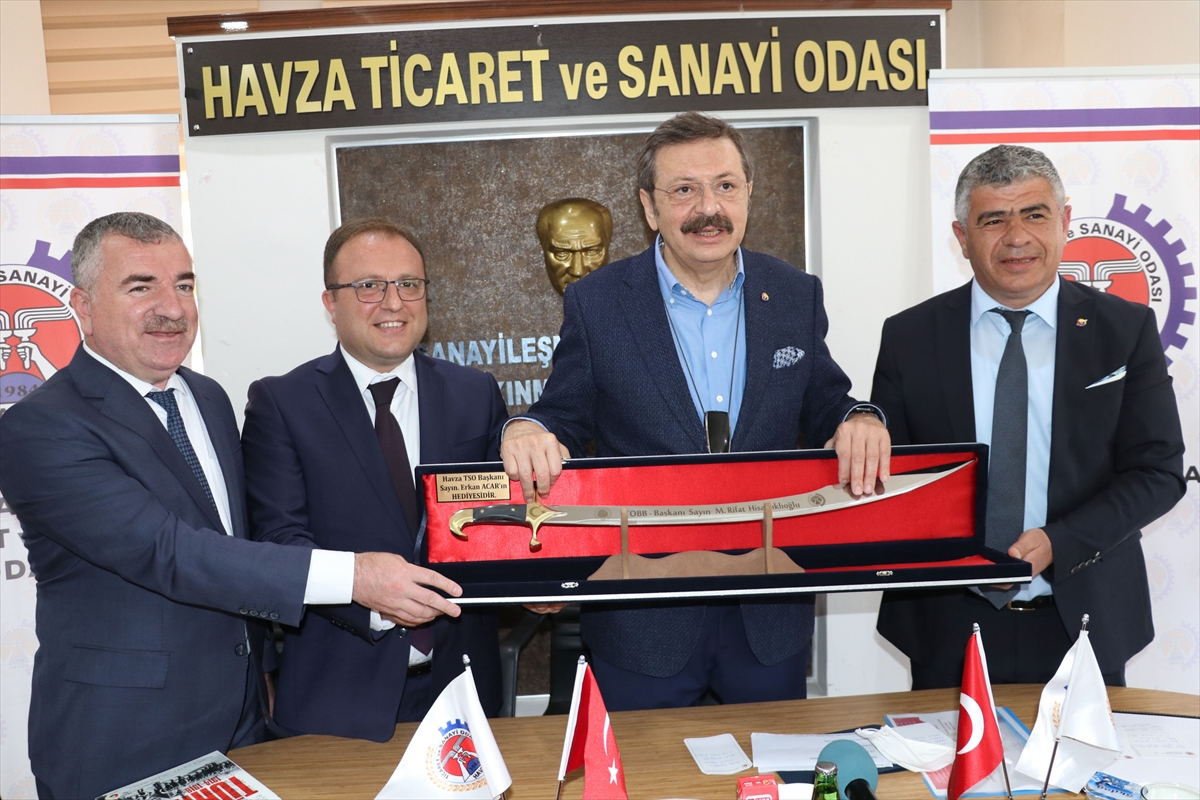 TOBB Başkanı Hisarcıklıoğlu, Havza ve Merzifon’da ziyaretlerde bulundu