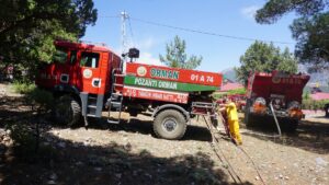 ADANA (AA) – Adana'nın Pozantı ilçesinde çıkan orman yangını kontrol