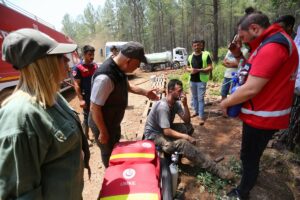 MUĞLA (AA) – Muğla'nın Marmaris ilçesinde ormanlık alanda 3 gündür