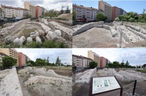 - Duvar kalıntılarının derzleri yenilenen, koruma uygulaması yapılan, peyzaj düzenlemesine