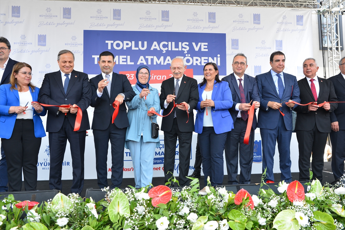 Kılıçdaroğlu, Aydın'da toplu açılış ve temel atma törenlerine katıldı: