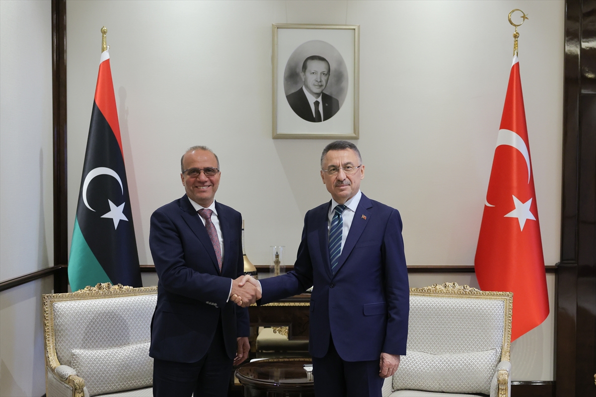 Cumhurbaşkanı Yardımcısı Oktay, Libya Başkanlık Konseyi Başkan Yardımcısı Lafi'yi kabul etti