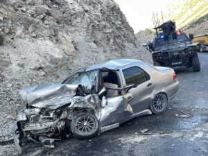 HAKKARİ (AA) – Hakkari'de meydana gelen trafik kazasında biri ağır