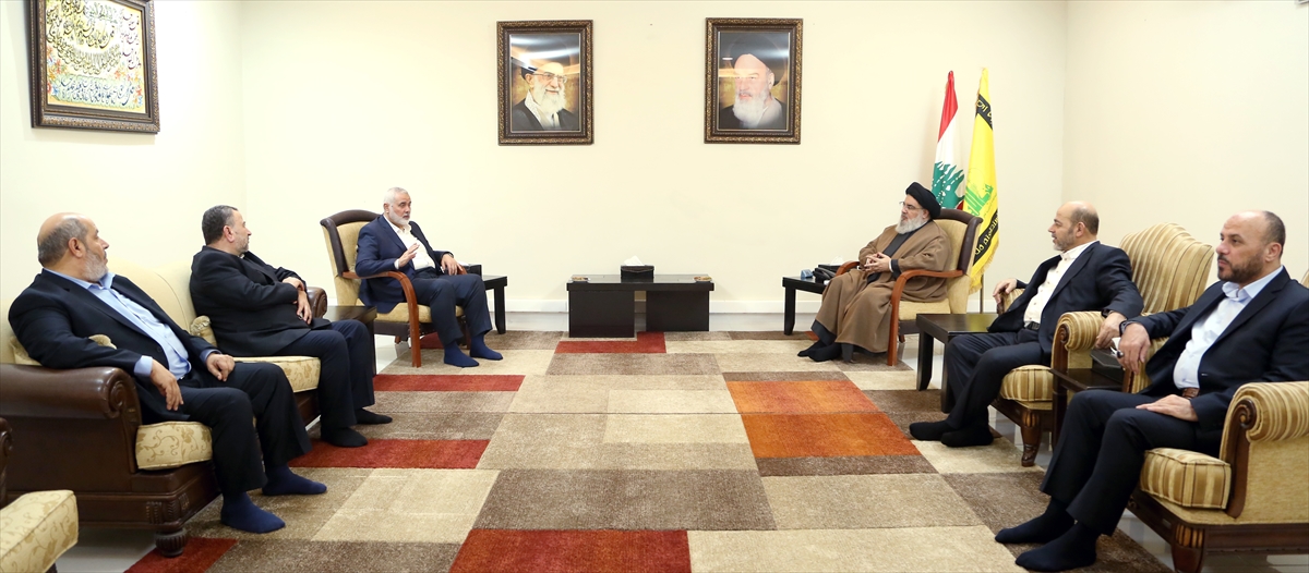 Hizbullah Genel Sekreteri Nasrallah ile Hamas lideri Heniyye “iş birliğini” görüştü