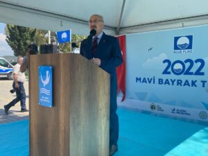 İZMİR (AA) – ​​​İzmir'in Aliağa ilçesinde bulunan Aliağa Polis Plajı,