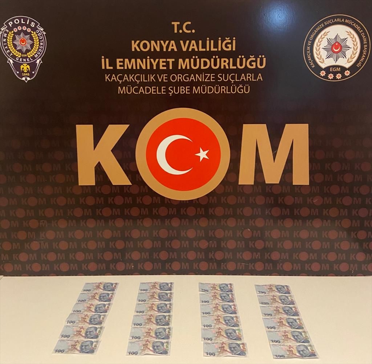 Konya'da sahte para operasyonunda yakalanan zanlı tutuklandı
