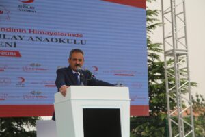 - "Bunları tamamladığımız zaman 5 yaşındaki okul öncesi eğitimde okullaşma