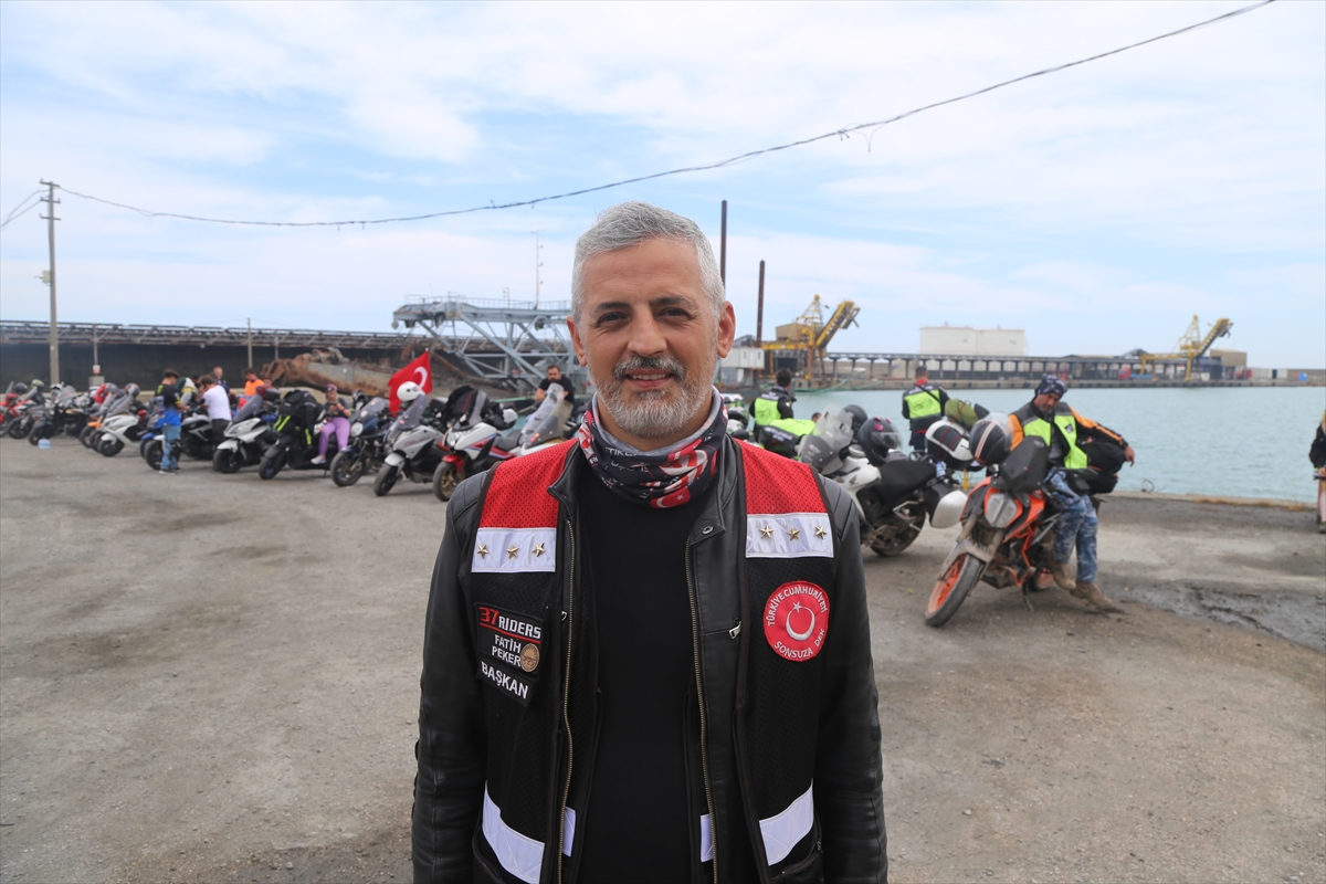 Motosikletlerle İnebolu'dan Ankara'ya düzenlenen “İstiklal Sürüşü” başladı