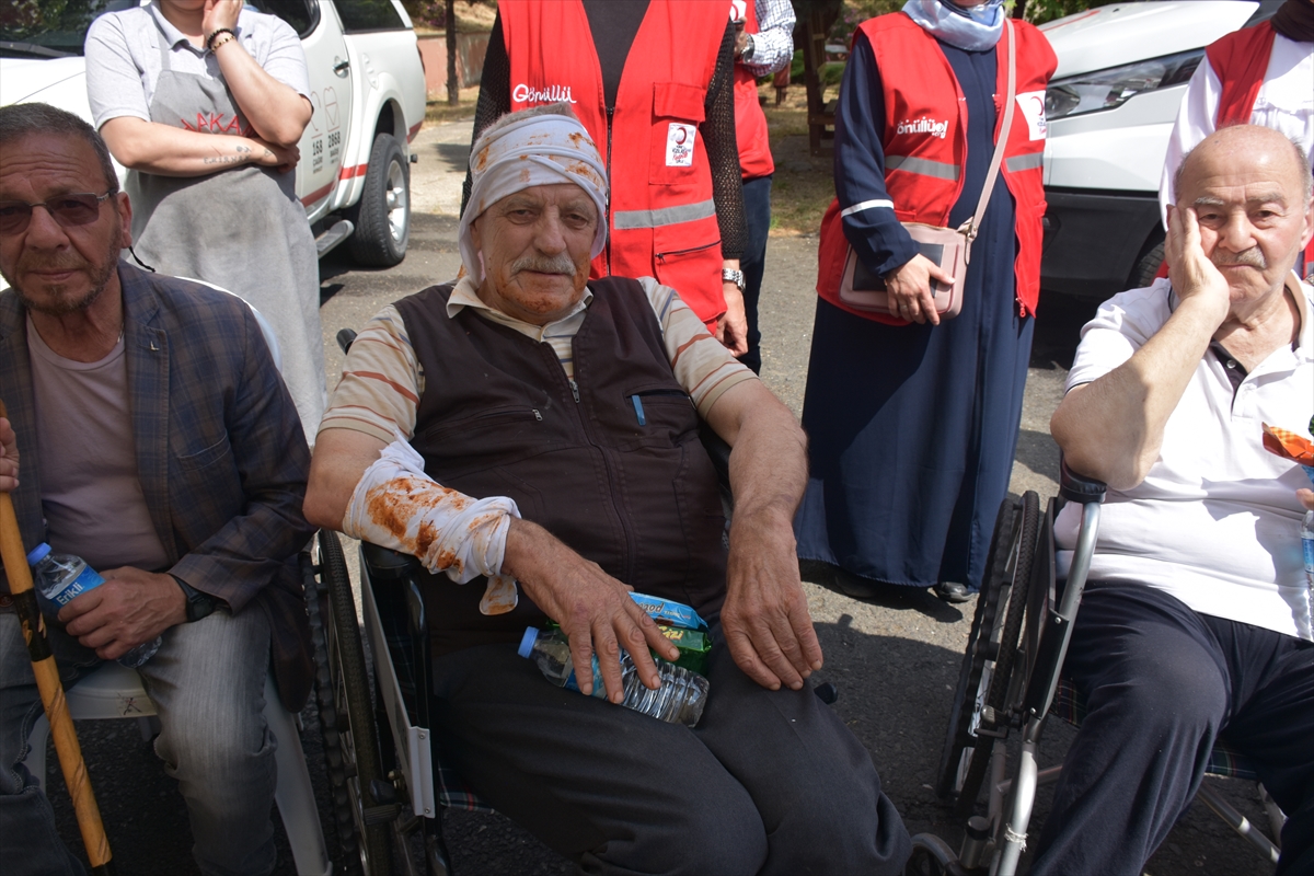 Tekirdağ'da huzurevinde deprem tatbikatı yapıldı