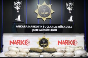 ANKARA (AA) – Ankara'da durdurulan bir tırda 50 kilogram esrar