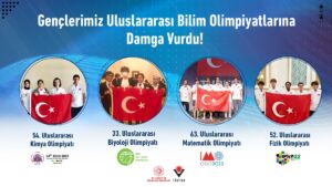 - "Uluslararası bilim olimpiyatlarında gençlerimizden büyük başarı. Katıldıkları 4 farklı